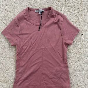 all saints pink shortsleeve top